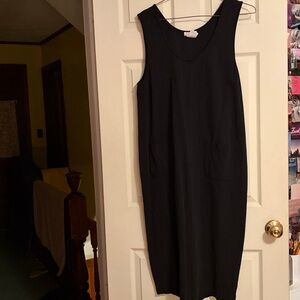 Talbots Classic Black Midi Dress